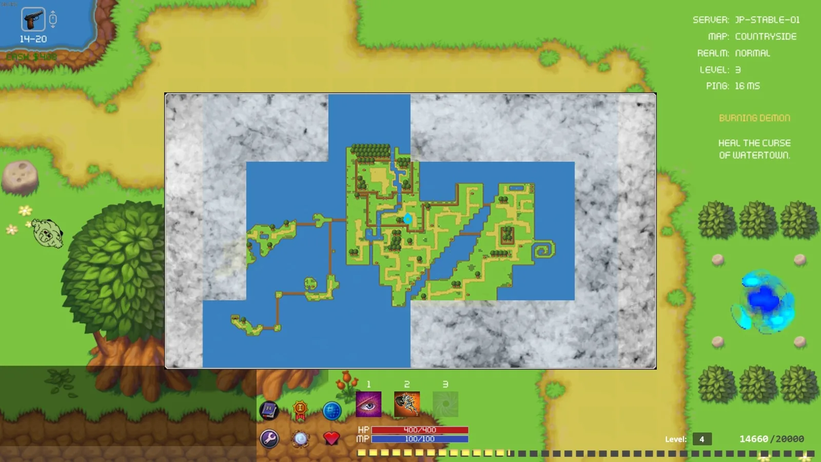 The world map